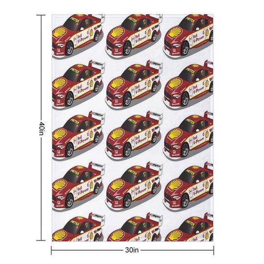 Scott McLaughlin 17 Ford Mustang 2019 Sustainable Throw Blanket