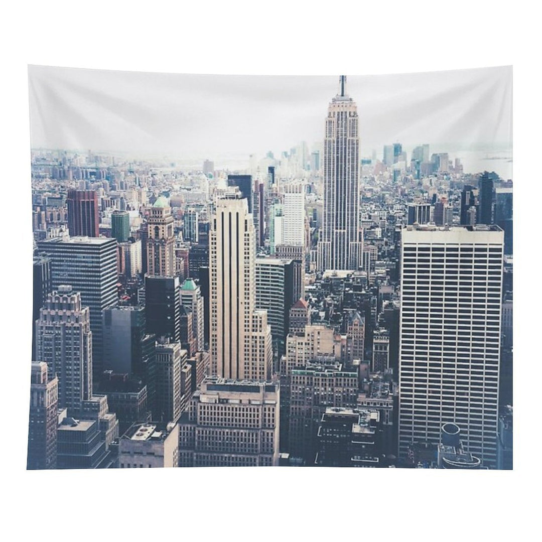 Foggy Day in New York City Tapestry
