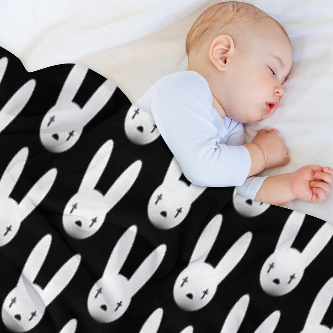 Bad Bunny Logo Oasis Tour 2019 2020 Budiyanto Premium Throw Blanket