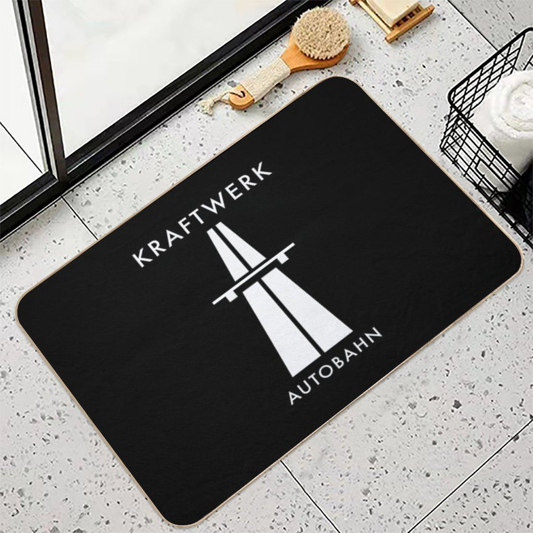 Kräftwërk Aütöbähn Shïrt Stïċkër Höödïë Mäsk  Repositionable Bath Mat