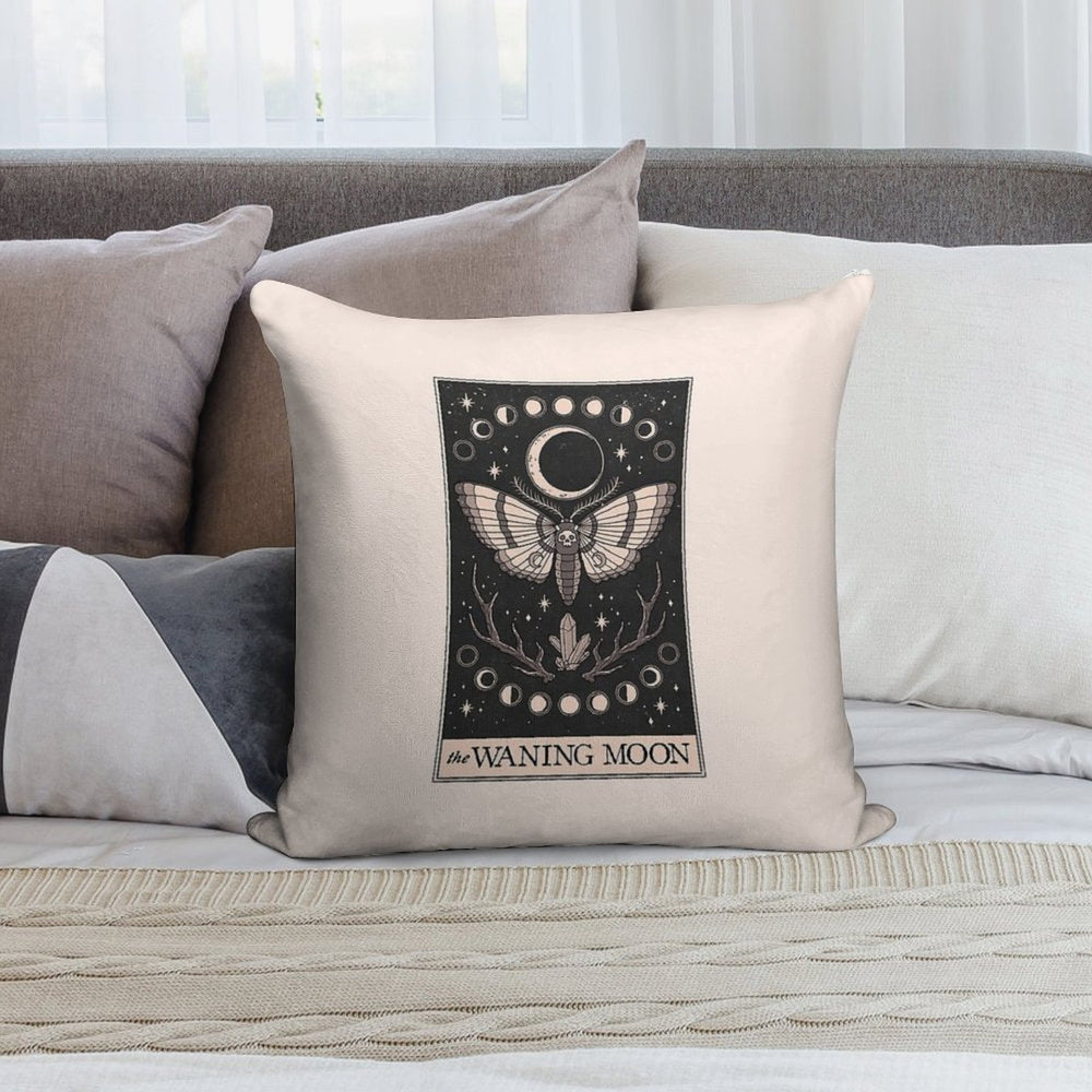 The Waning Moon Soft Fade-Resistant Throw Pillow