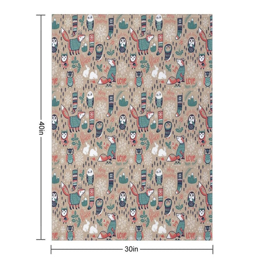 Christmas Wishes Gift-ready Throw Blanket