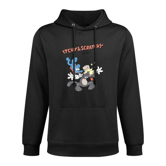 The Simpsons Itchy  Scratchy Hammer Classic Cartoon Mayhem Casual Wear Hoodie