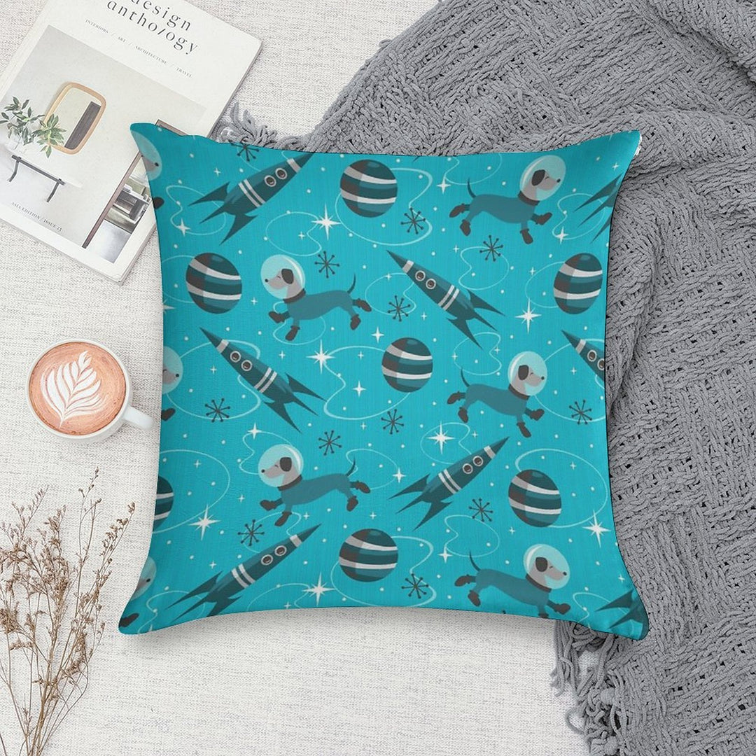 Dogs of The Future Soft Warmth Comfort Throw Pillow