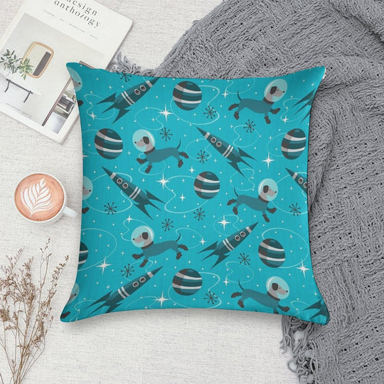 Dogs of The Future Soft Warmth Comfort Throw Pillow