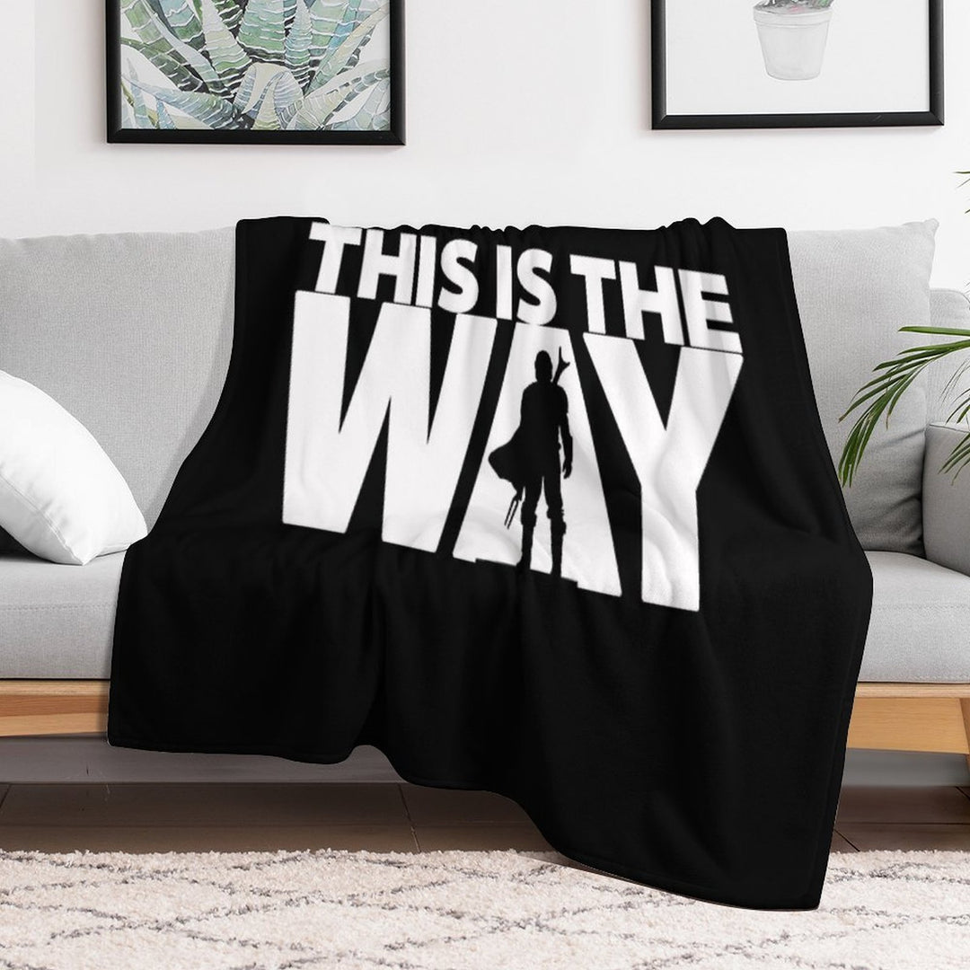 This Is The Way  Geekdom Series  DopeyArt Travel-friendly Throw Blanket
