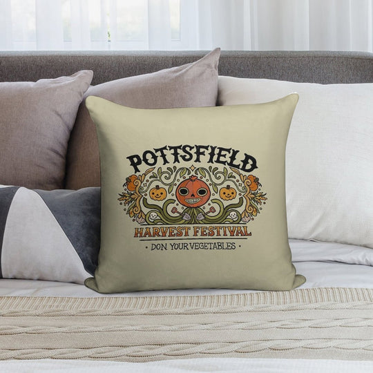 Pottsfield Harvest Festival Soft Fade-Resistant Throw Pillow