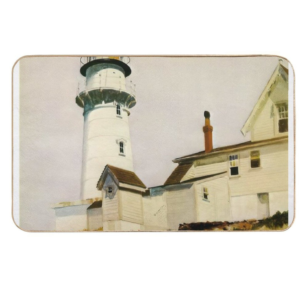 Light at Two Lights   1927 by Edward Hopper  Long-Lasting Bath Mat