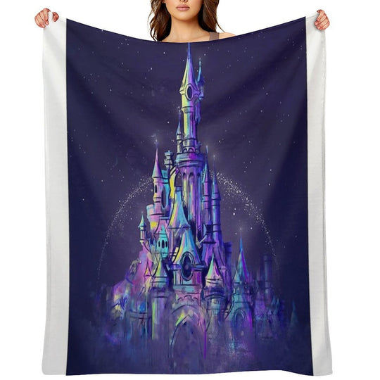 Magic Princess Fairytale Castle Kingdom Versatility Throw Blanket