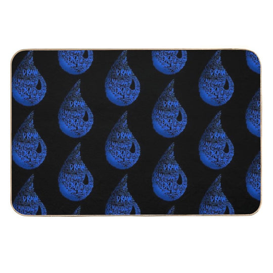MTG Blue Mana  Magic The Gathering Draw Sticker  Odorless Bath Mat