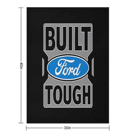 Ford Trucks Built Ford Tough Compact Throw Blanket