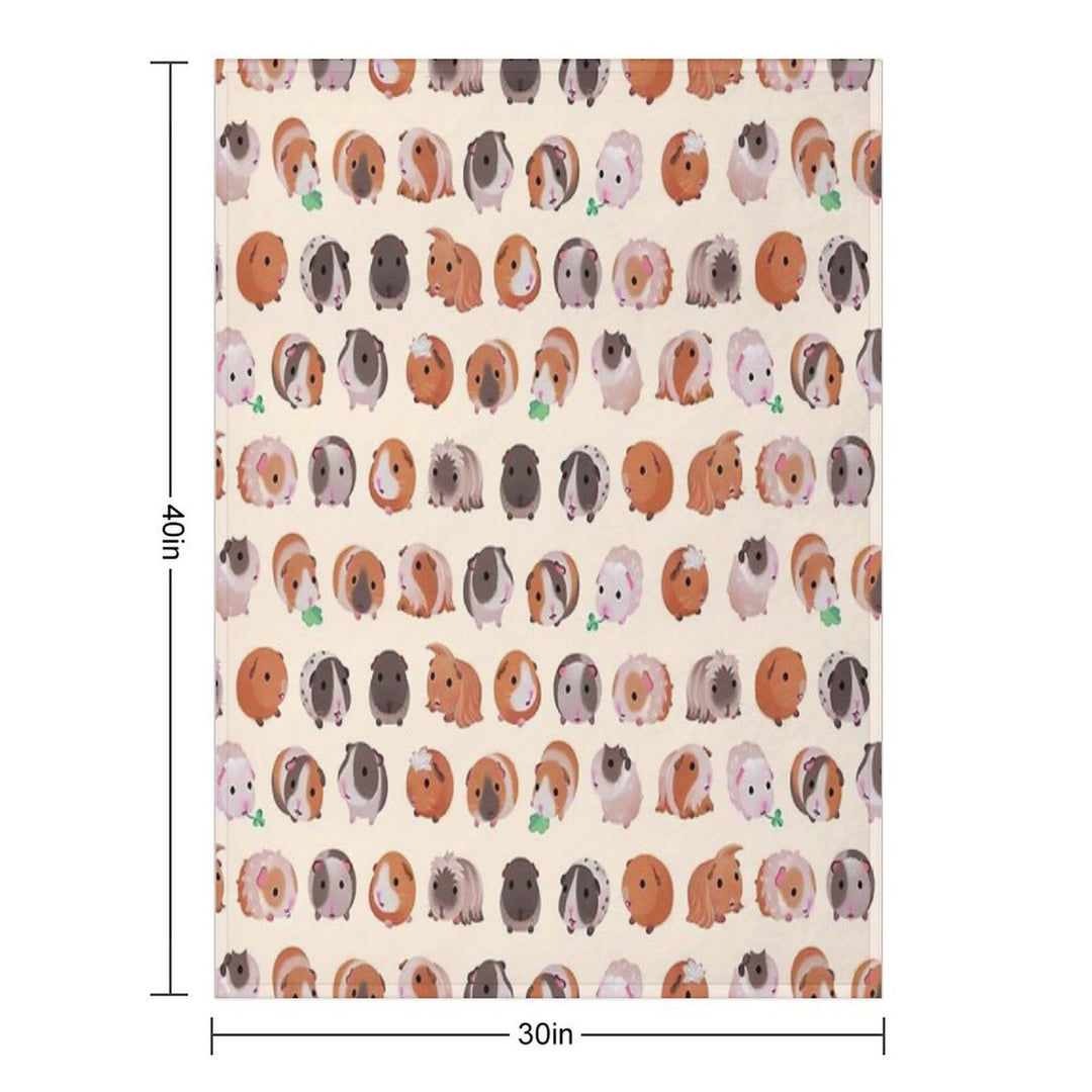 Guinea Pig Day - Bright Anti-pilling Throw Blanket