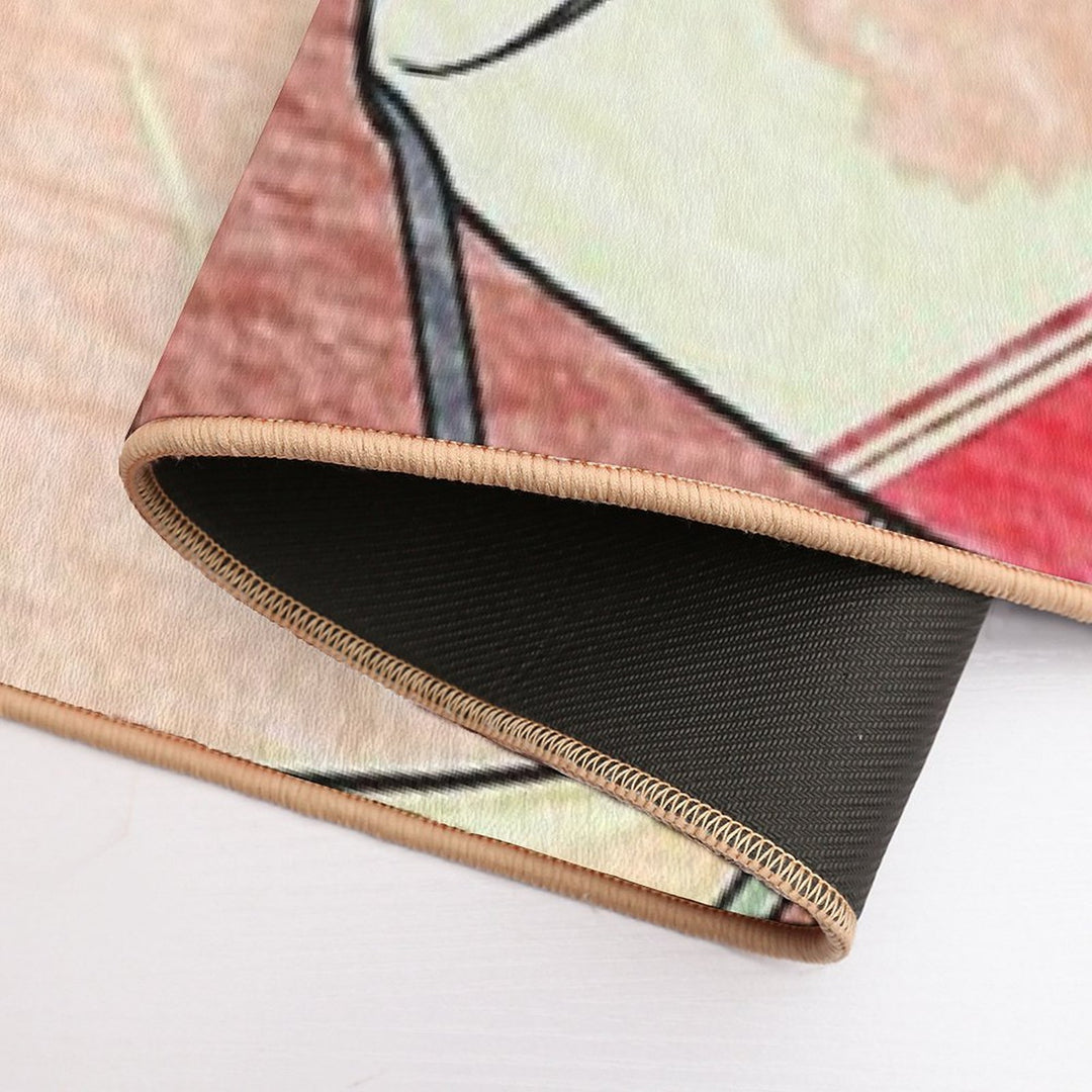 90s Anime Girl Design  Pet-Safe Bath Mat