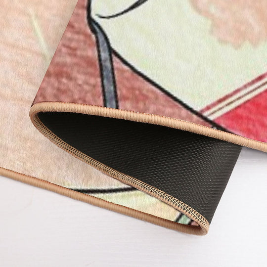 90s Anime Girl Design  Pet-Safe Bath Mat