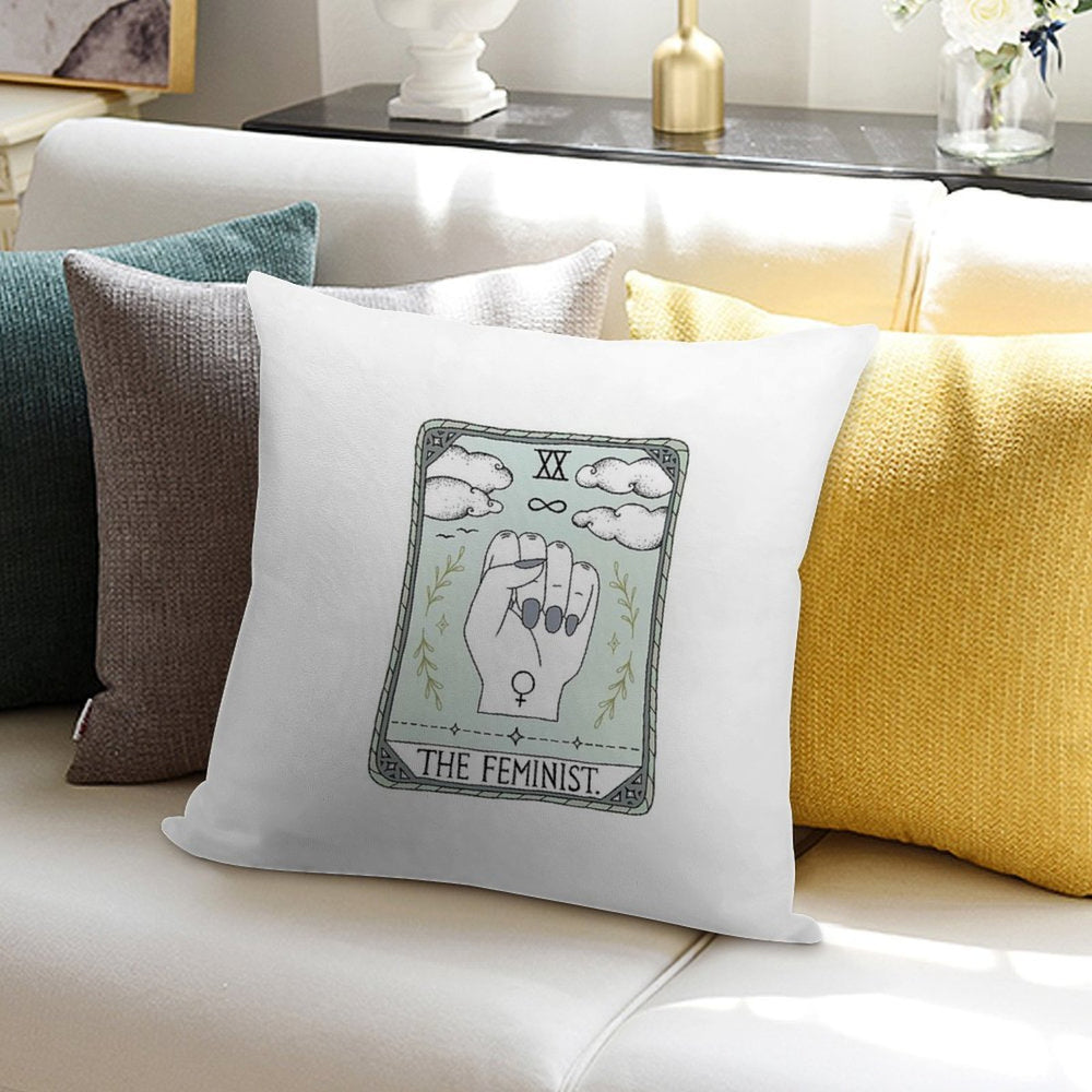 The Feminist Soft Bedroom Essential Throw Pillow