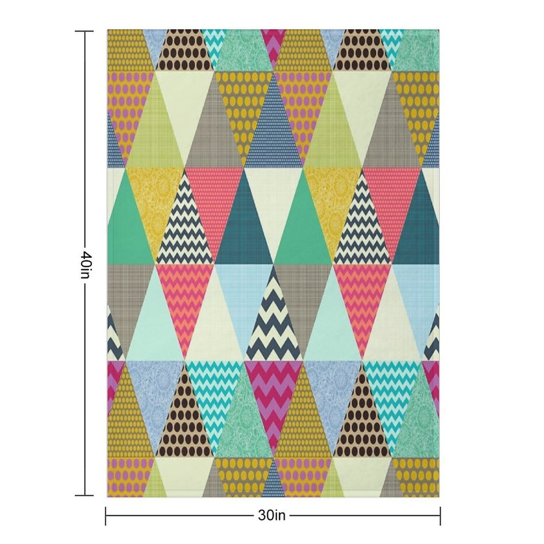 New York Beauty Triangles Travel-friendly Throw Blanket