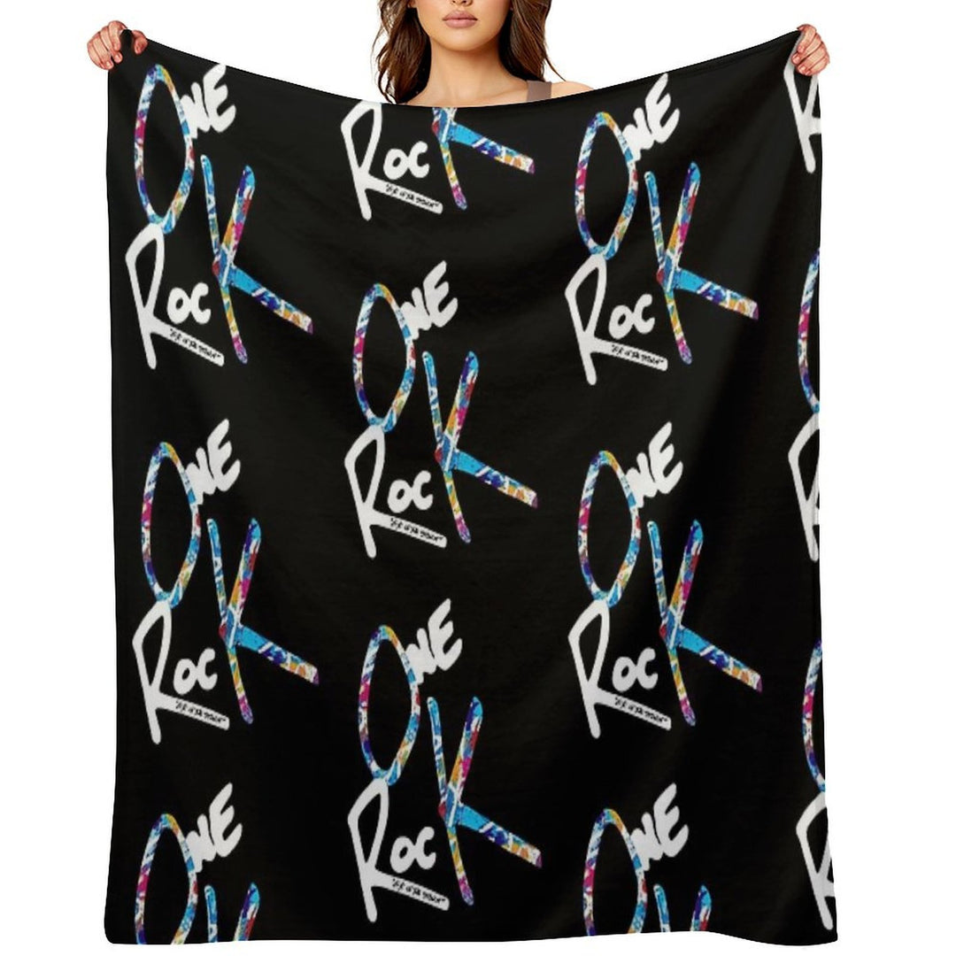 One OK Rock Eye of The Storm White Machine-washable Throw Blanket