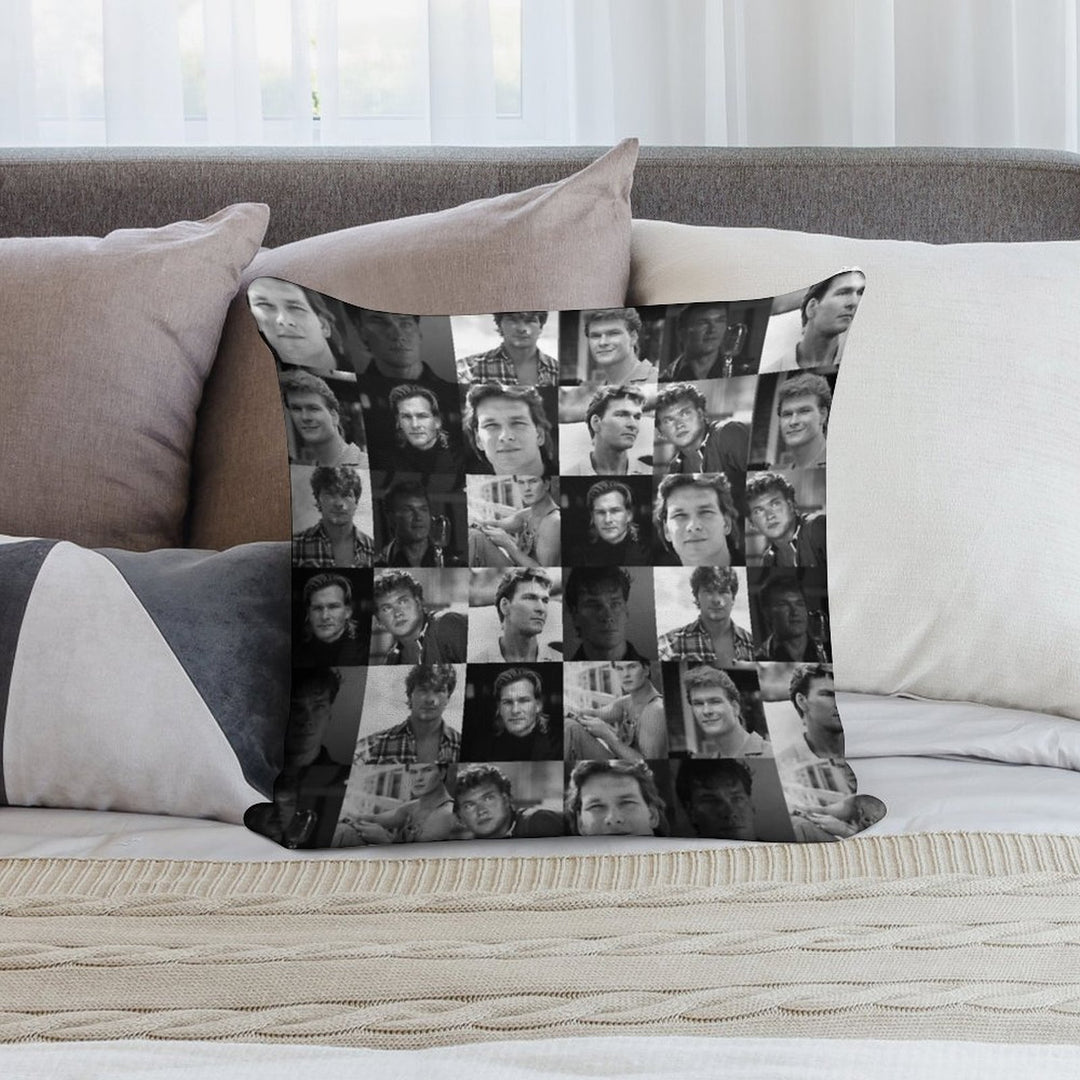 Patrick Swayze Sticker Soft Ultra-Soft Texture Throw Pillow