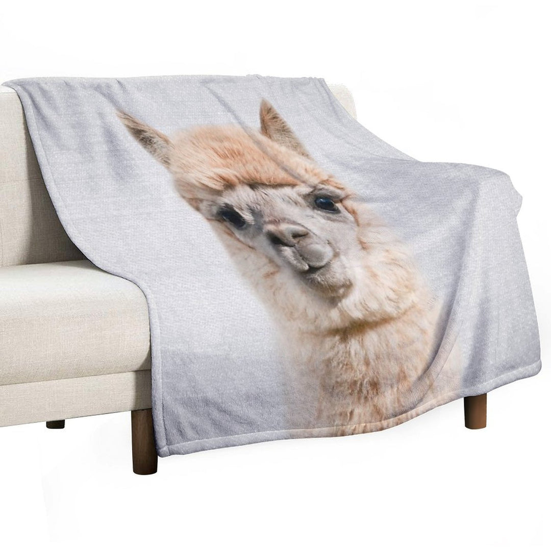 Alpaca - Colorful Sustainable Throw Blanket