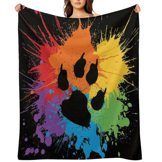 Paw Pride Dark 2019 Sustainable Throw Blanket