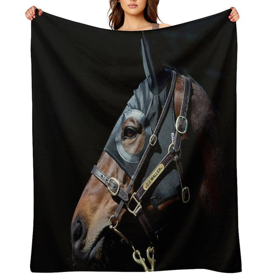 Winx - Racehorse Durable Throw Blanket