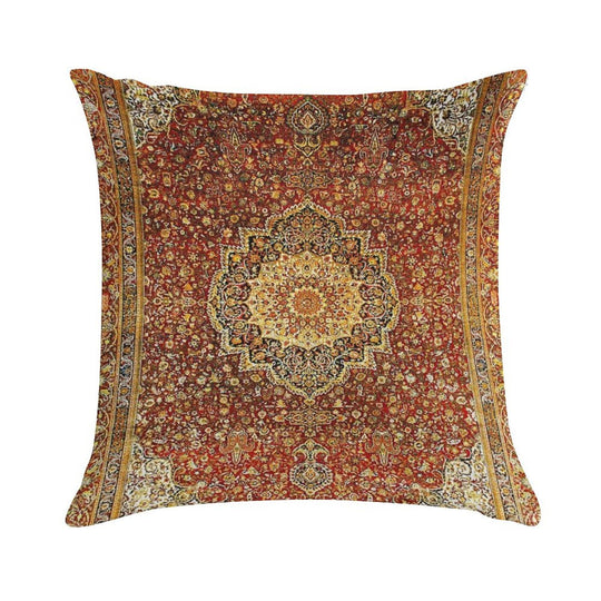 Khorasan Antique Persian Carpet Print Soft Home Decor Throw Pillow