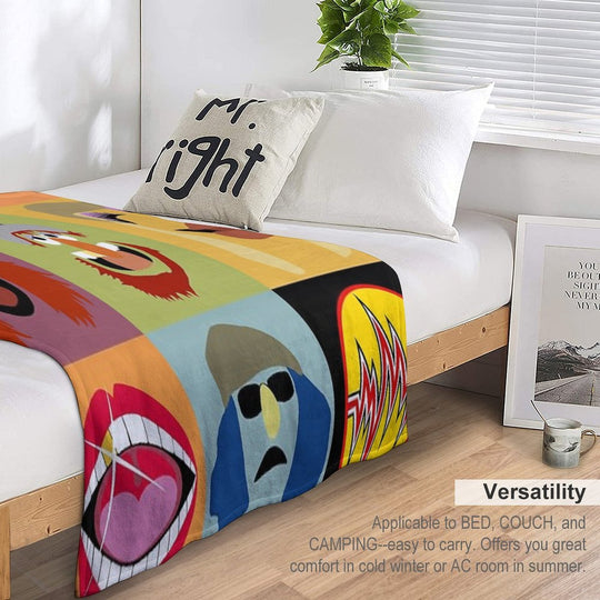 Dr. Teeth And The Electric Mayhem Travel-friendly Throw Blanket