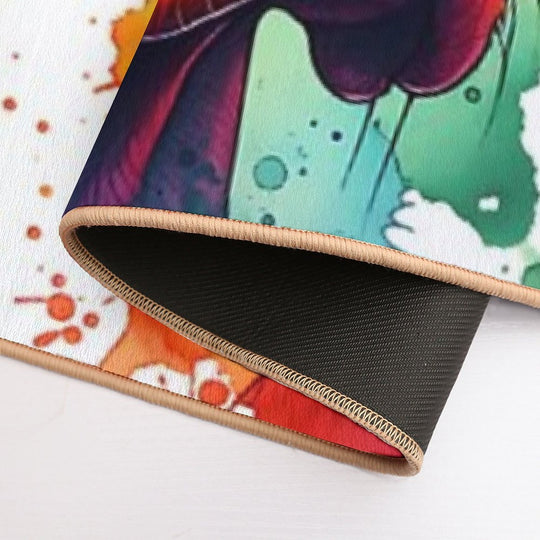 Watercolor Viszla Wearing Sunglasses  Multi-Purpose Bath Mat