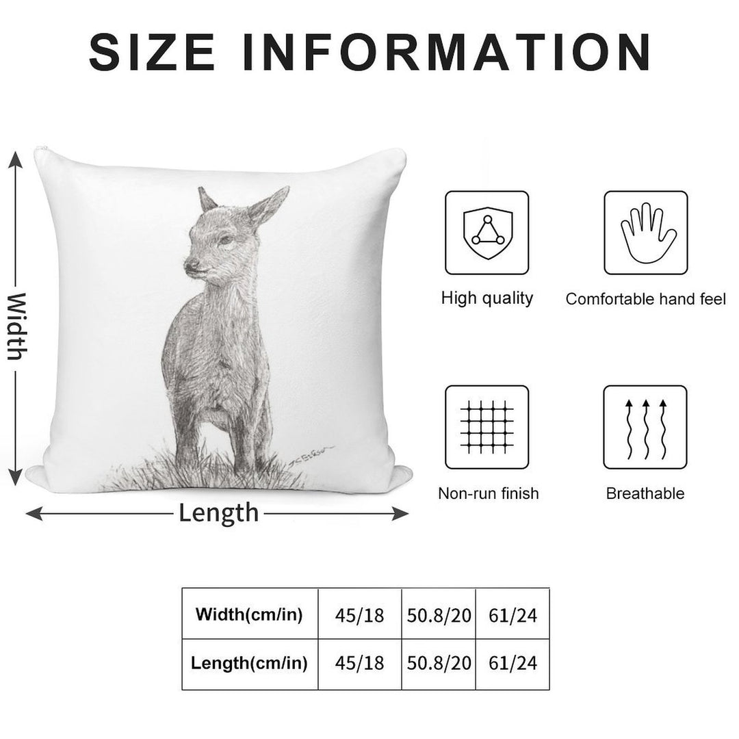 Little Deer Soft Warmth Comfort Throw Pillow