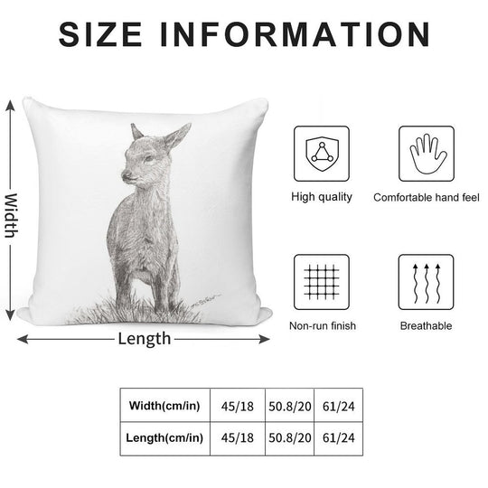 Little Deer Soft Warmth Comfort Throw Pillow
