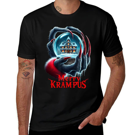 Merry Krampus Coming Town Christmas Gothic Xmas Horror  Affordable Price T-Shirt