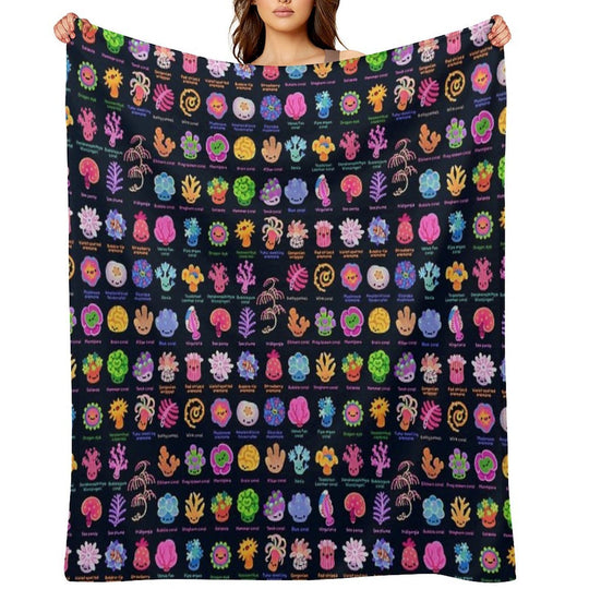Coral - with Text Comfort Throw Blanket
