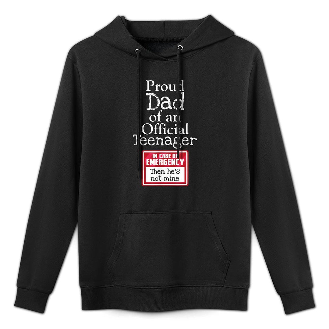 Proud Dad of Officialnager 13 Years Old 13th Birthday Shrink-Resistant Hoodie