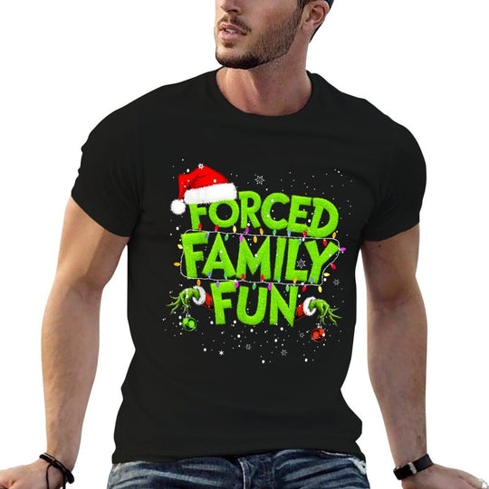 Forced Family Fun Christmass Matching Family Pajama  Classic T-Shirt