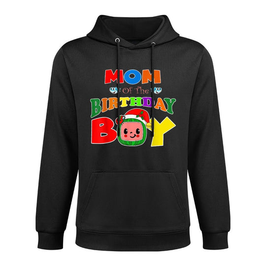 Mom And Dad Of The Birthday Boy Funny Melon Family Matching Breathable Fabric Hoodie