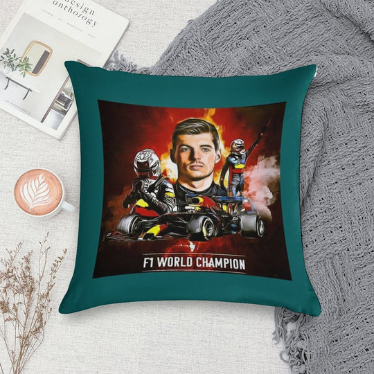 Max Verstappen Soft High-Density Material Throw Pillow