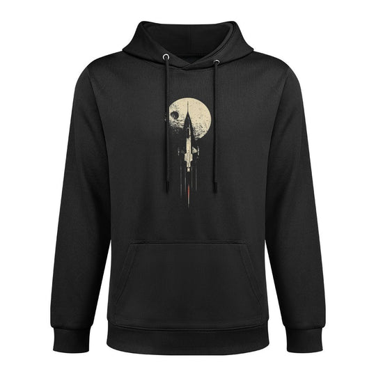 Spaceship Rocket Astronaut Galaxy Planets Space Colorfast Hoodie