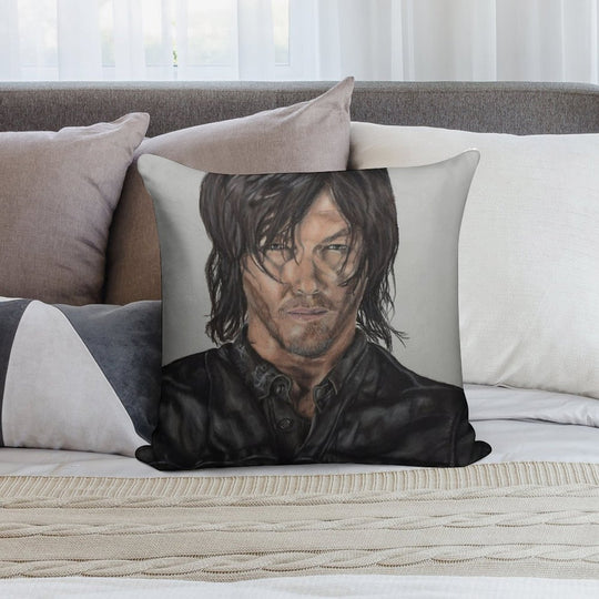 Daryl Dixon Soft Gift Ready Throw Pillow