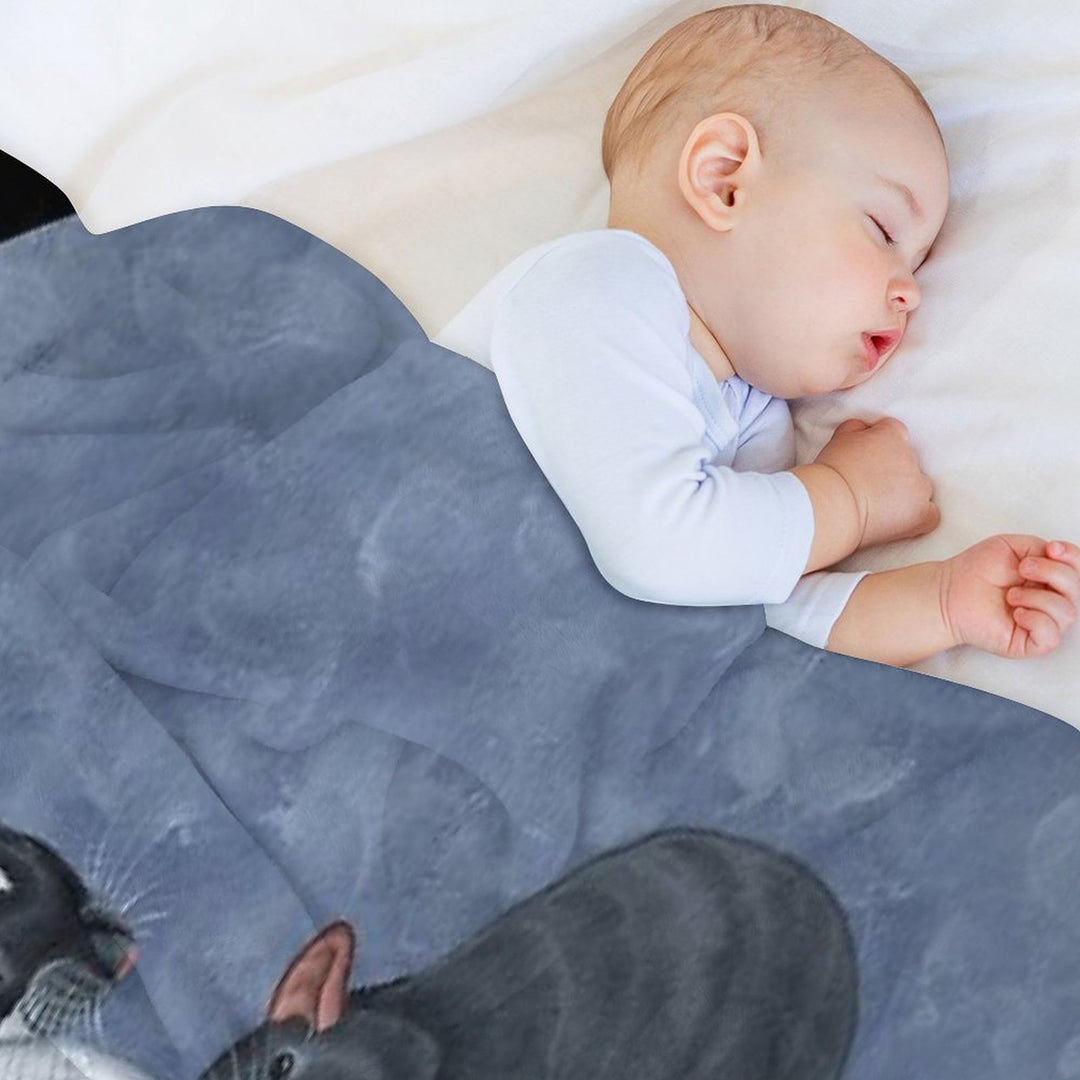 Rat Pile Anti-pilling Throw Blanket