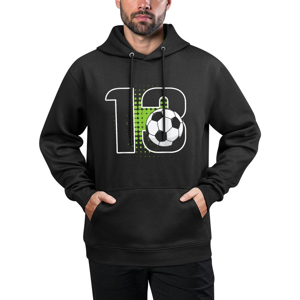 13th Birthday Boy Soccer Player Football 13 Years Old Pilling-Resistant Hoodie