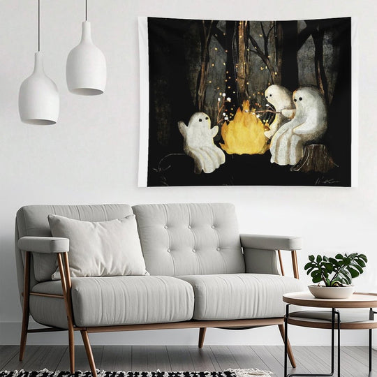 Marshmallows And Ghost Stories Tapestry