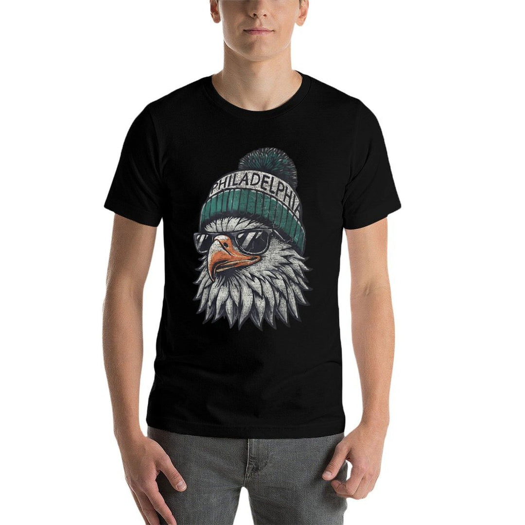 Vintage Eagle with Sunglasses Men Women Kids Cool  Cotton T-Shirt