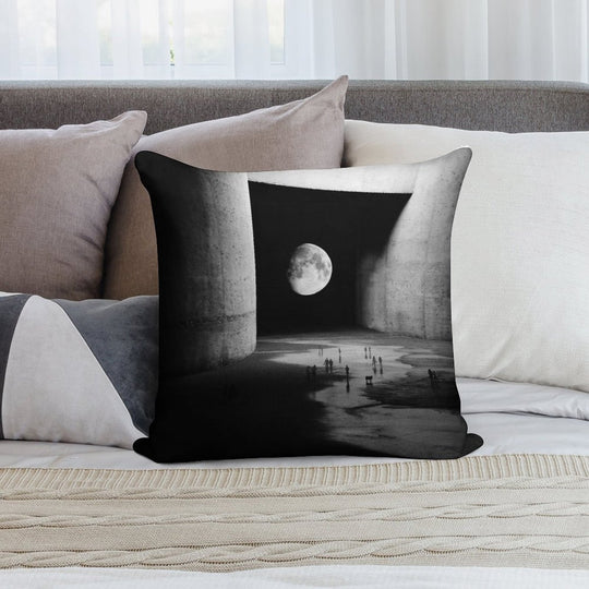 To The Moon Soft Warmth Comfort Throw Pillow