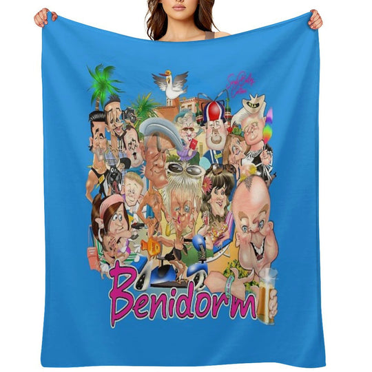 Benidorm! Wrinkle-free Throw Blanket