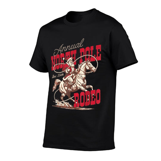 Vintage North Pole Rodeo Cowboy Santa Country Christmas  Versatile T-Shirt
