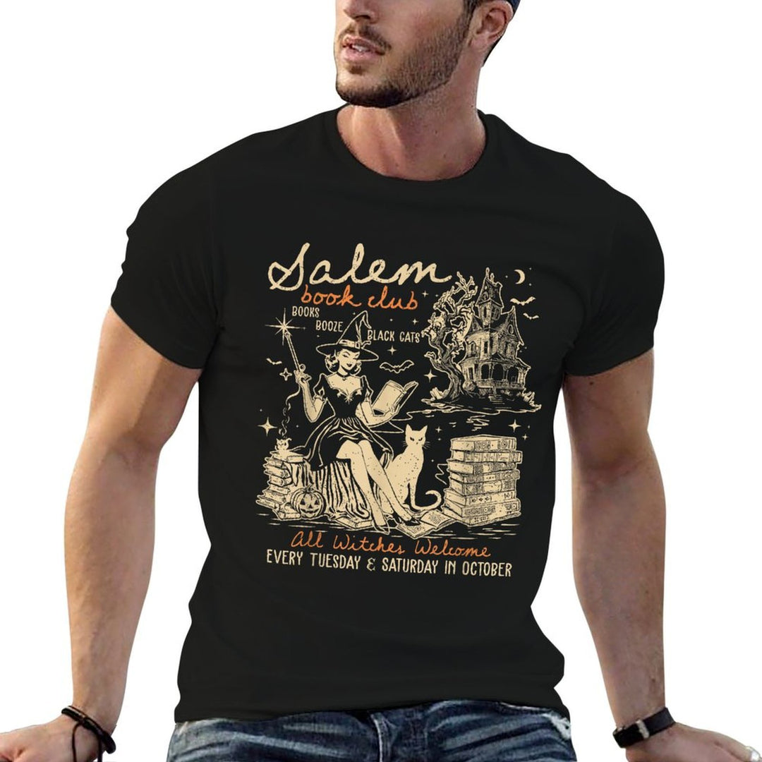 Salem Book Club Witches Witchy Witch Spooky Season Halloween  Moisture-wicking T-Shirt