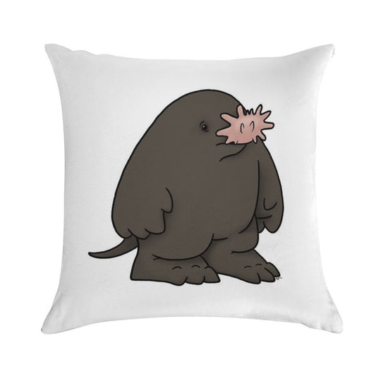 Star Nosed Mole Soft Skin-Friendly Throw Pillow