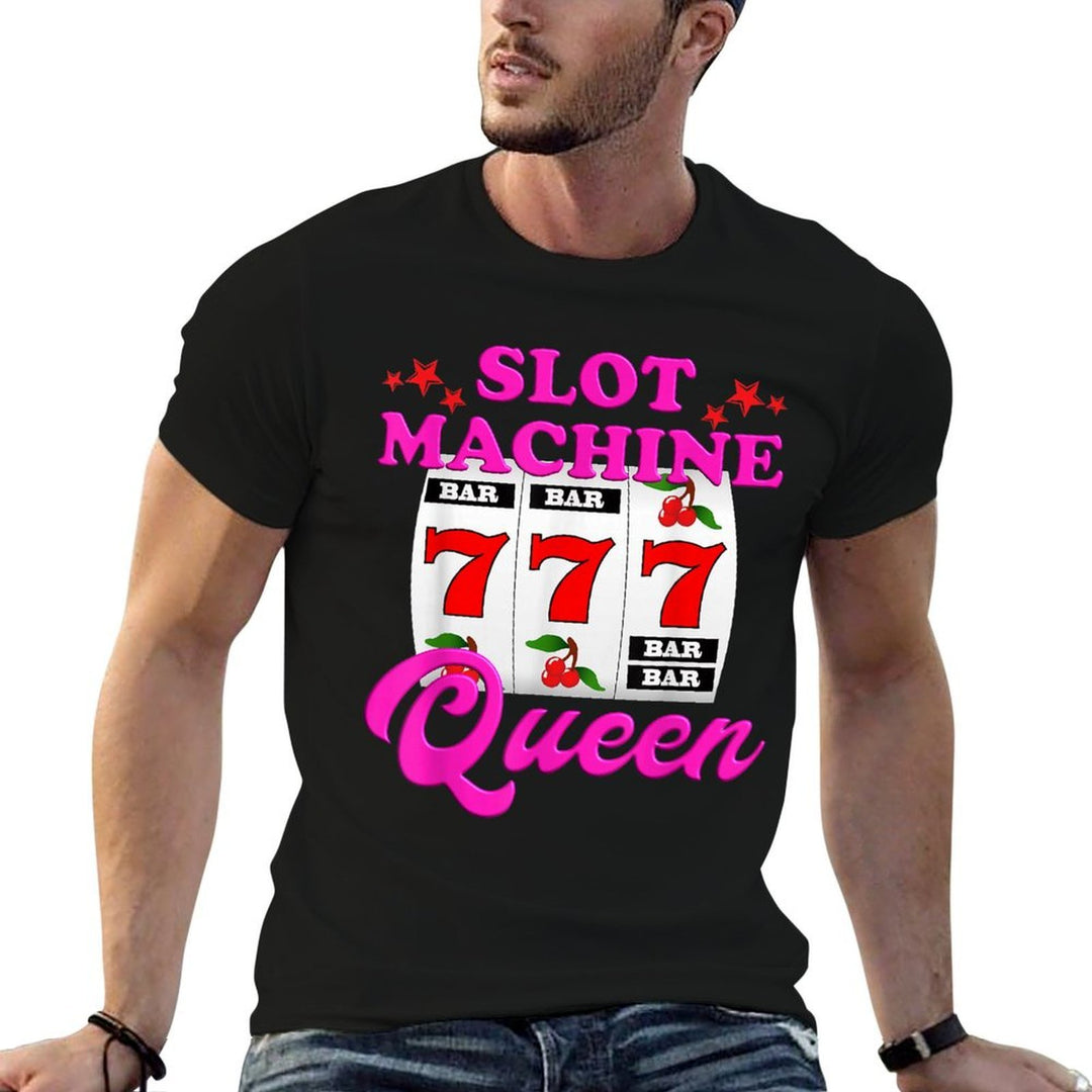 Slot Machine Queen Casino Las Vegas Gambling Casino  Easy-care T-Shirt