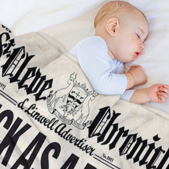 Jethro Tull - Thick As A Brick Newspaper Machine-washable Throw Blanket