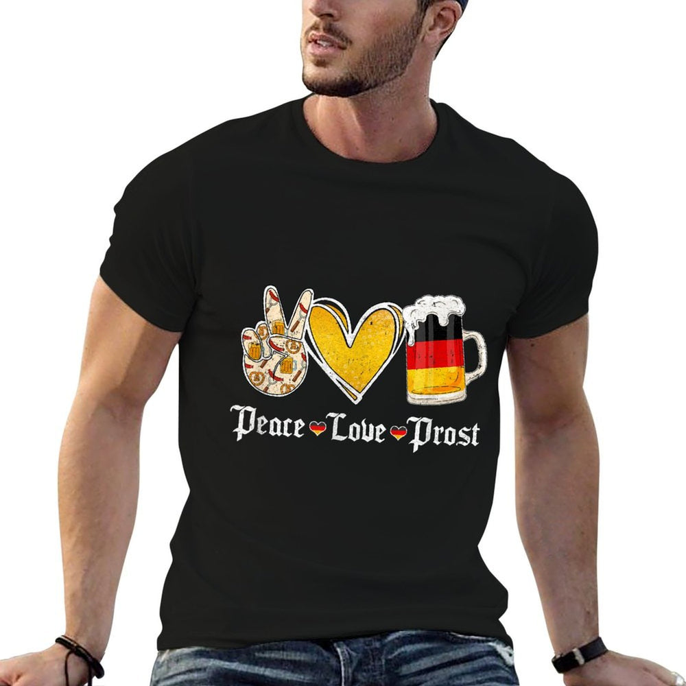 Cute Oktoberfest Costume Peace Love Prost Prost Oktoberfest  Odor-resistant T-Shirt